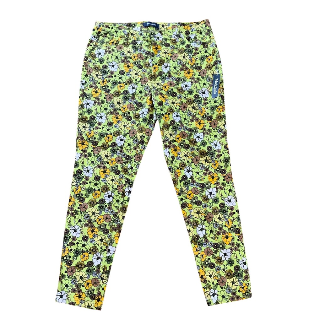 ModCloth Retro Floral Womens Ankle Pants‎ Size Hippie NWT